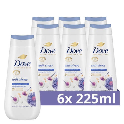 Wehkamp Dove Advanced Care Anti-Stress verzorgende douchegel - 6 x 225 ml aanbieding