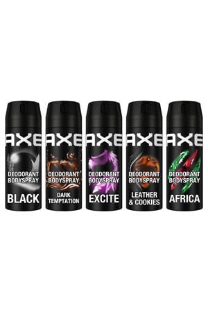 deodorant bodyspray mix set - 5 x 150 ml