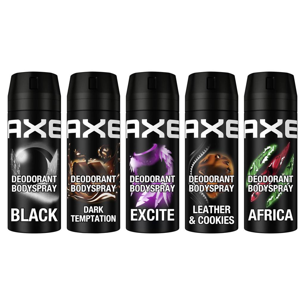 Axe deodorant bodyspray mix set - 5 x 150 ml