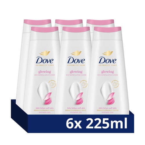 Wehkamp Dove Advanced Care Glowing verzorgende douchegel - 6 x 225 ml aanbieding