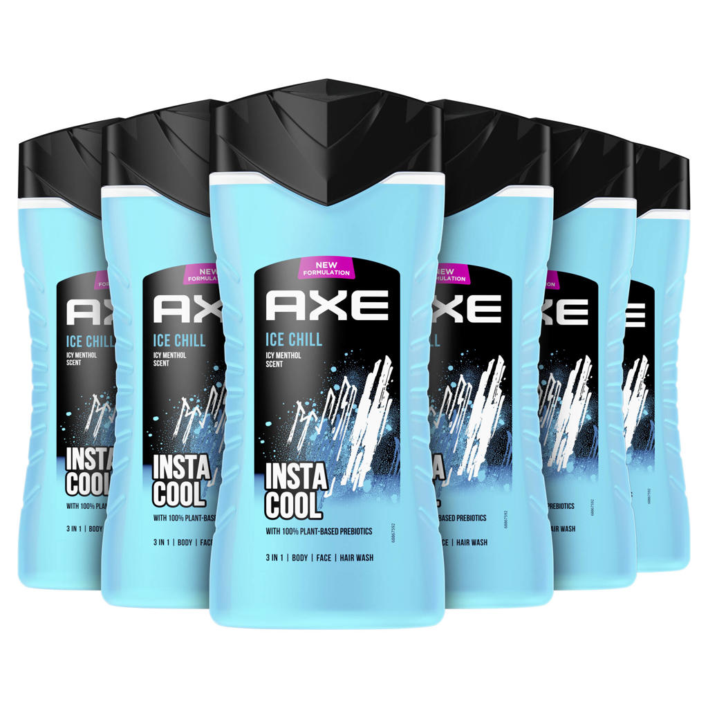 Axe Ice Chill 3-in-1 douchegel - 6 x 250 ml