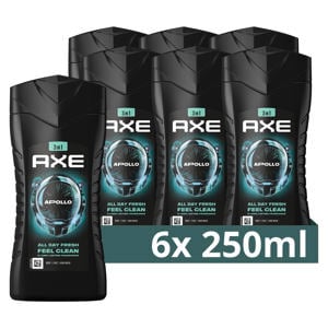 Apollo 3-in-1 douchegel - 6 x 250 ml