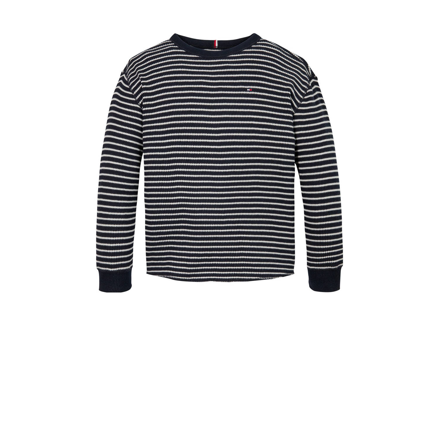 Tommy Hilfiger gestreepte longsleeve donkerblauw wit