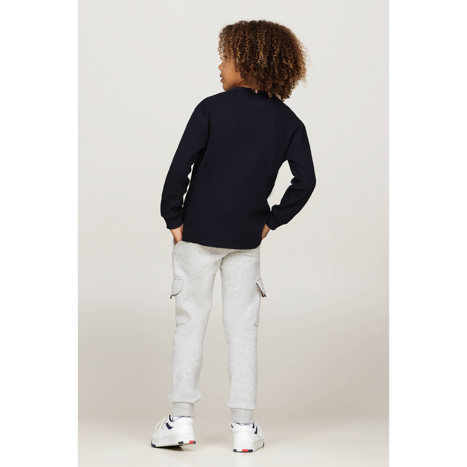 Tommy Hilfiger gestreepte longsleeve donkerblauw