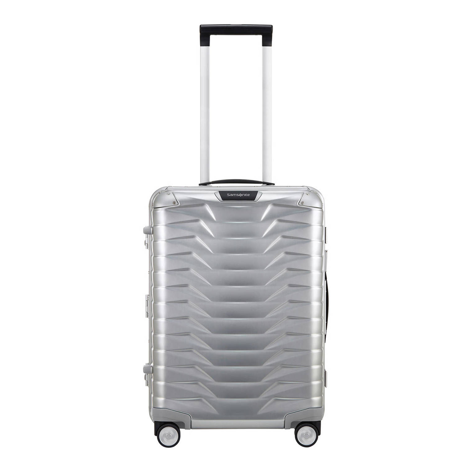 Samsonite trolley Proxis Alu 55 cm. zilverkleurig