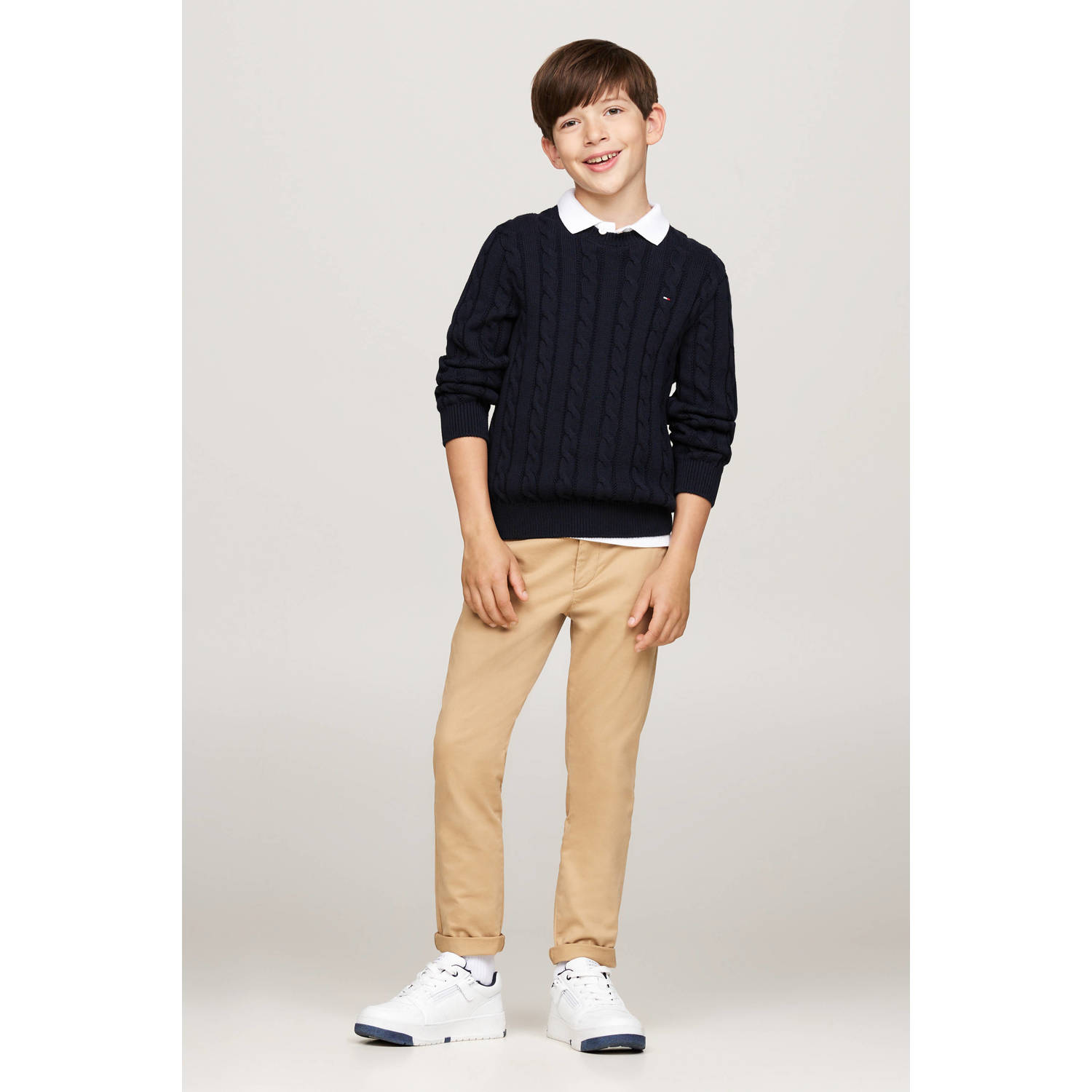 Tommy Hilfiger gebreide trui blauw