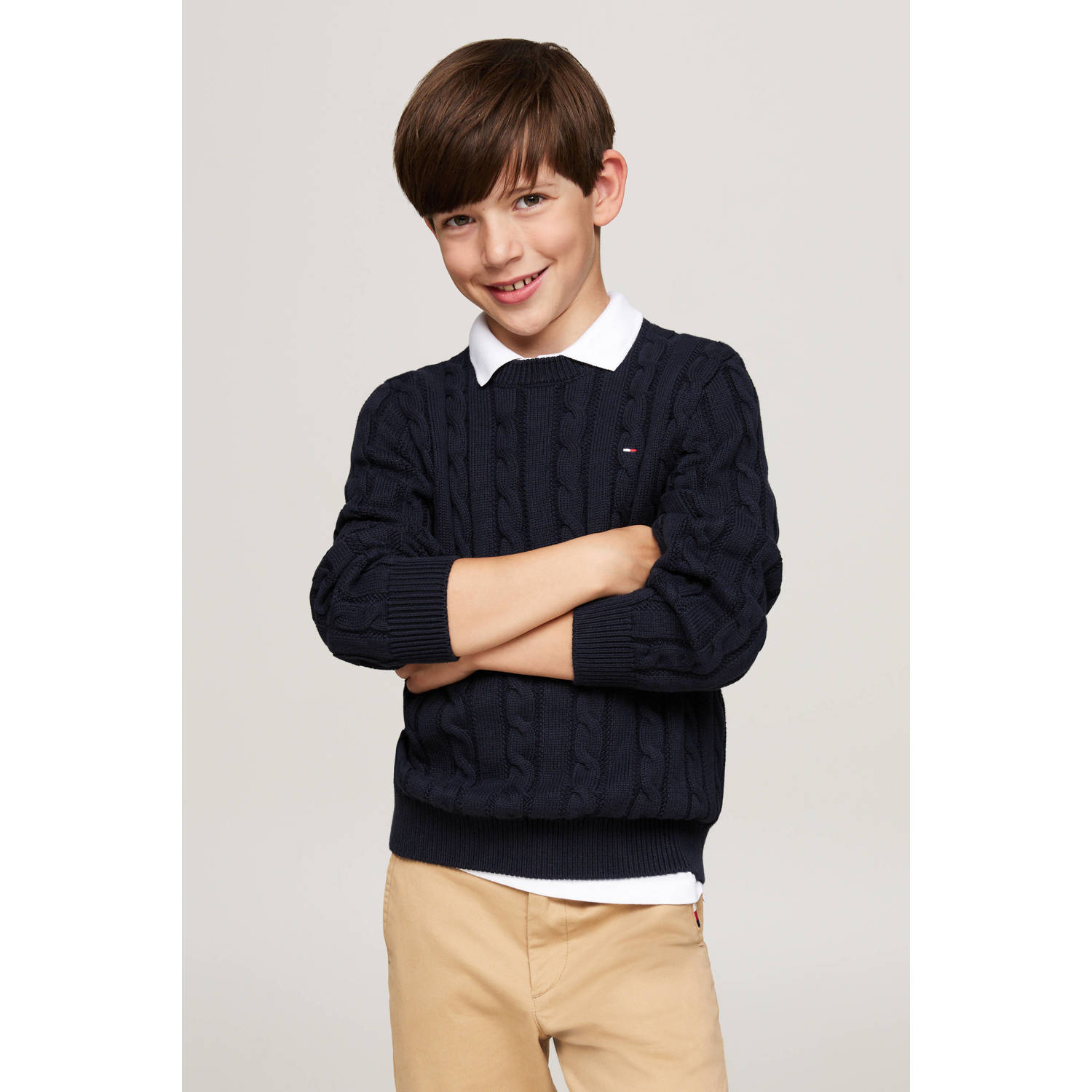 Tommy Hilfiger gebreide trui blauw