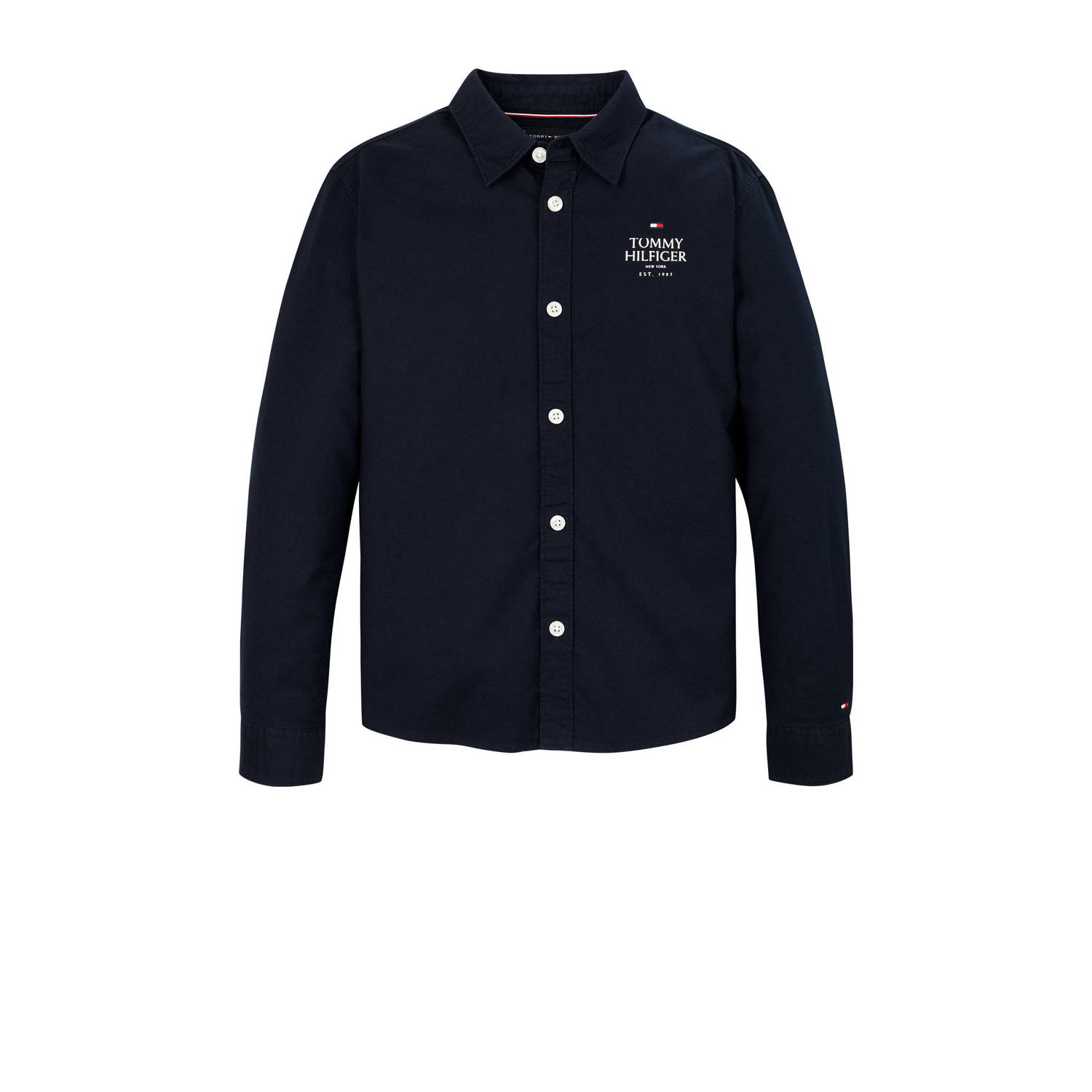 Tommy Hilfiger overhemd met logo donkerblauw