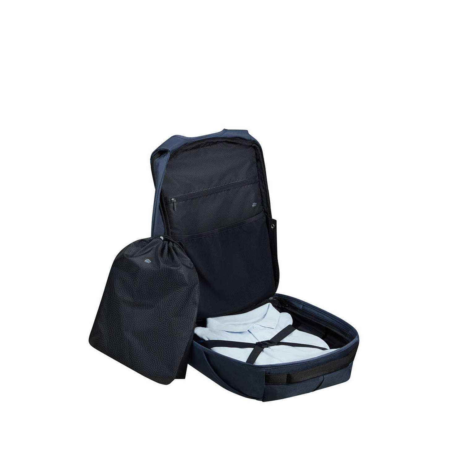 Samsonite 17.3 inch laptop rugzak Securipak 2.0 donkerblauw