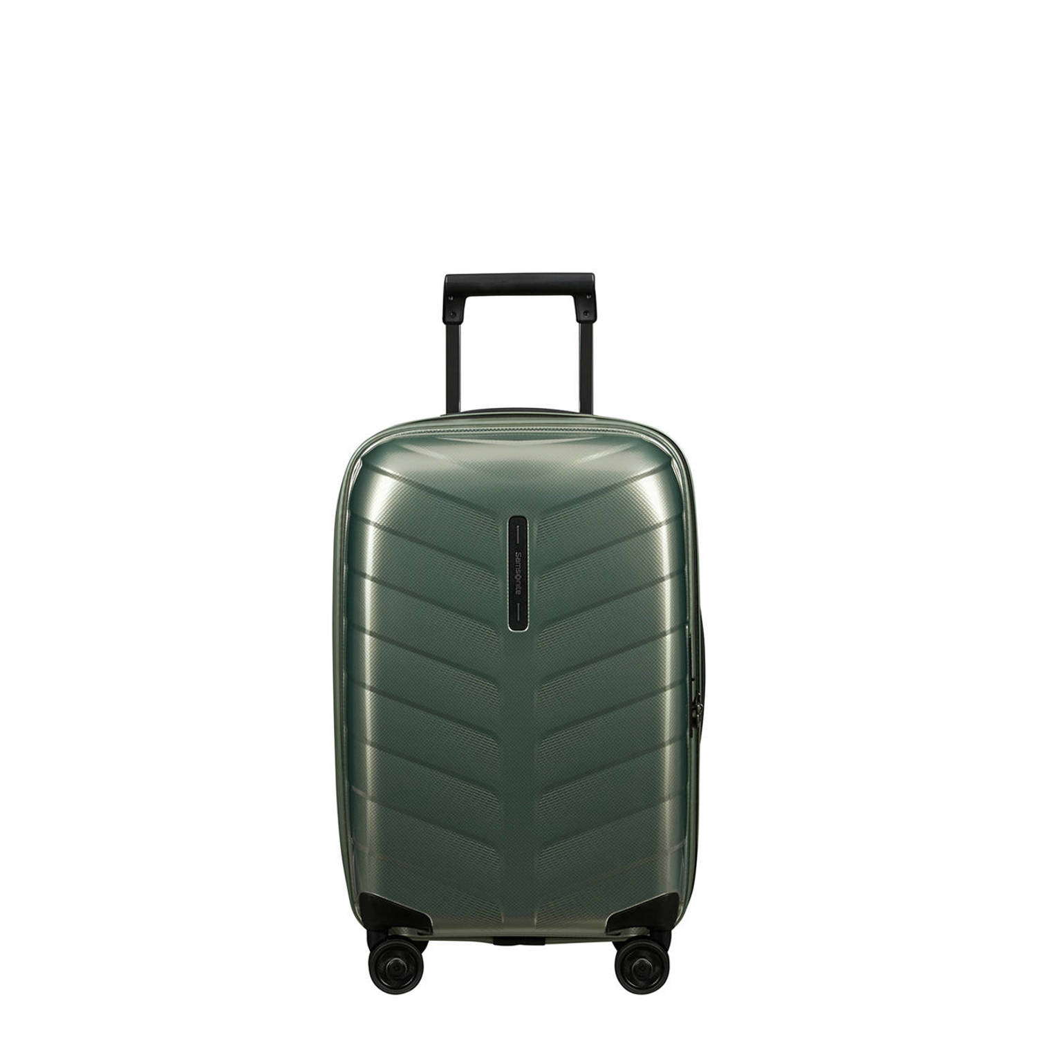Samsonite trolley Attrix 55 cm. Expandable olijfgroen