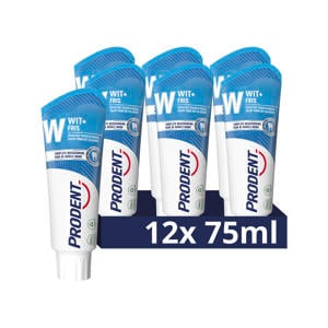 Wit + Fris tandpasta - 12 x 75 ml