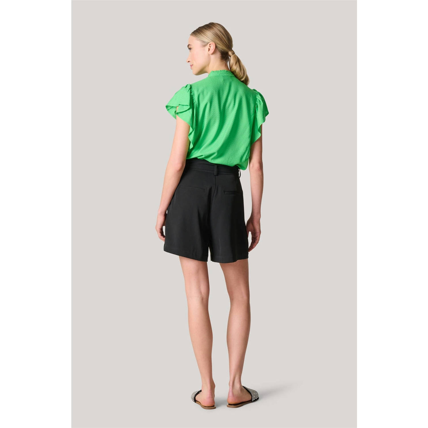 Shoeby high waist regular fit short zwart