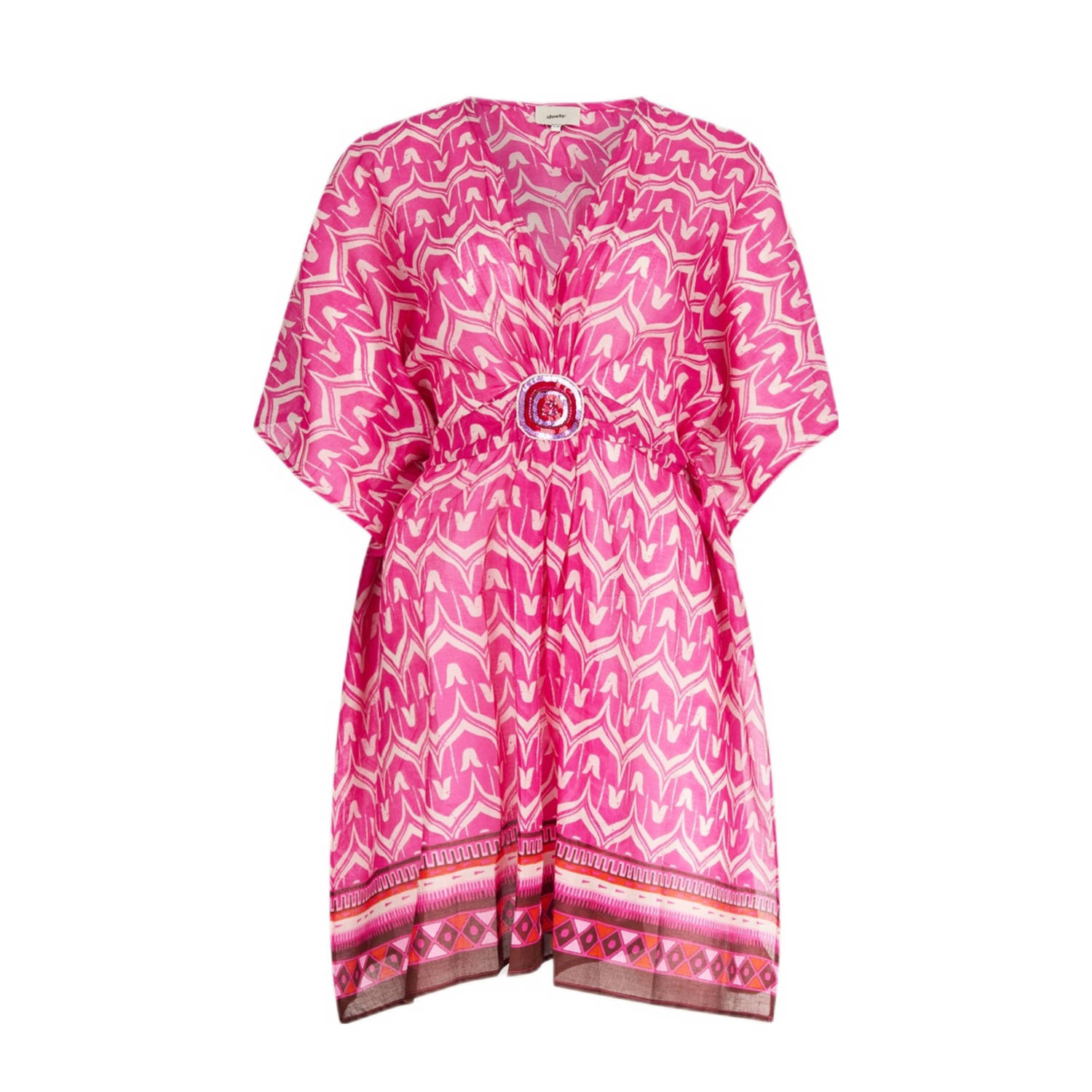 Shoeby jurk met all over print roze