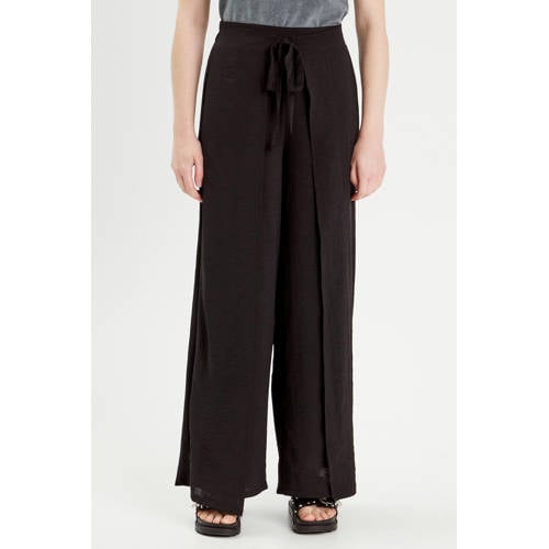 Cache Cache wide leg high waist broek zwart afbeelding