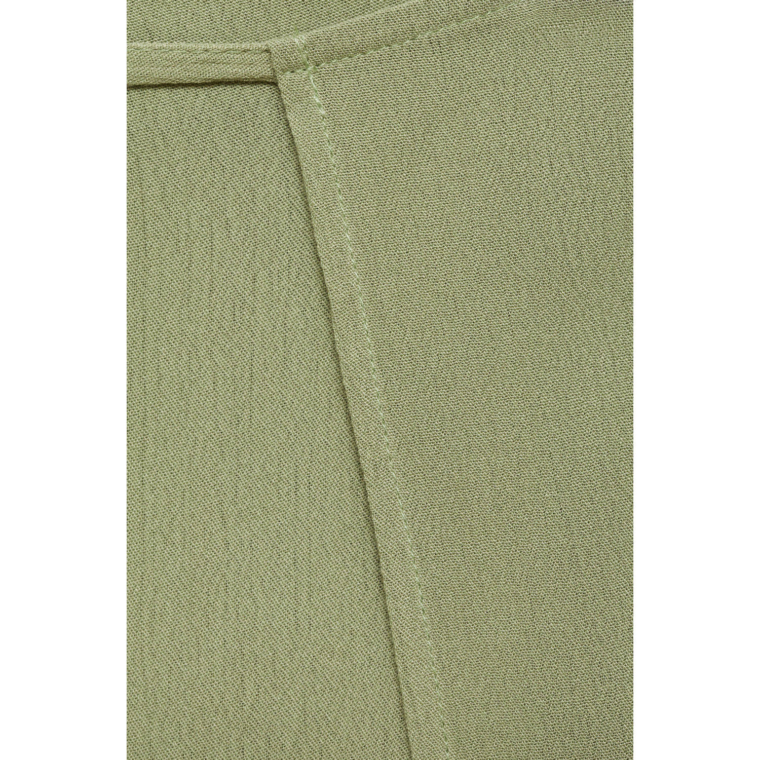 MANGO TEEN wide leg broek groen