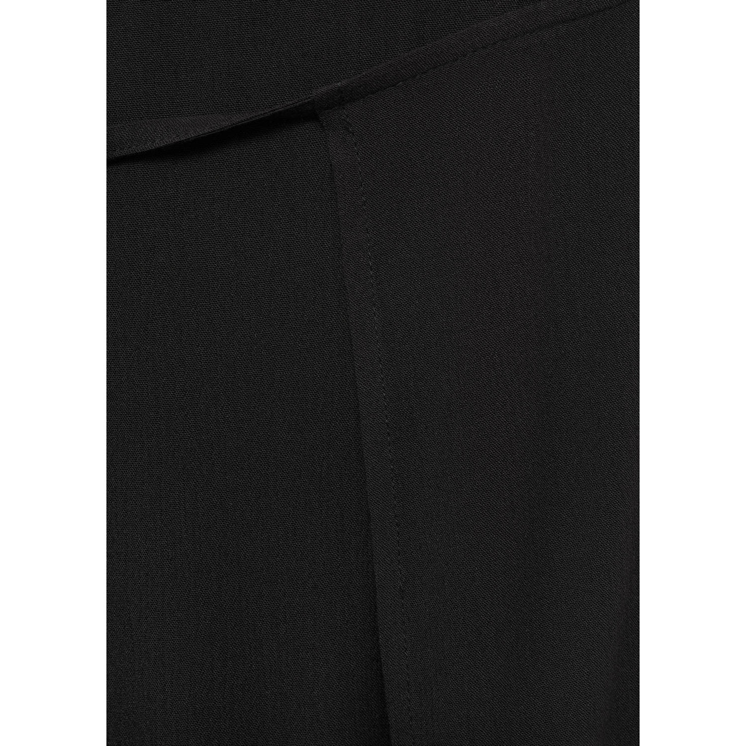 MANGO TEEN wide leg broek zwart