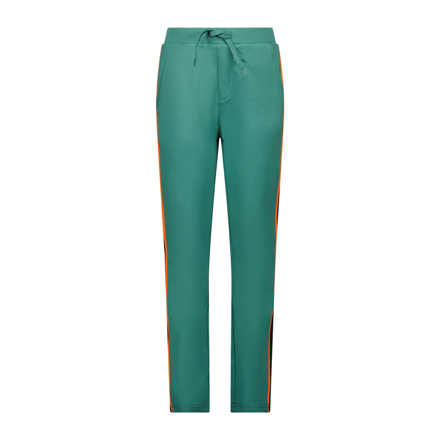 TYGO & vito straight fit joggingbroek Boyd zeegroen zwart oranje