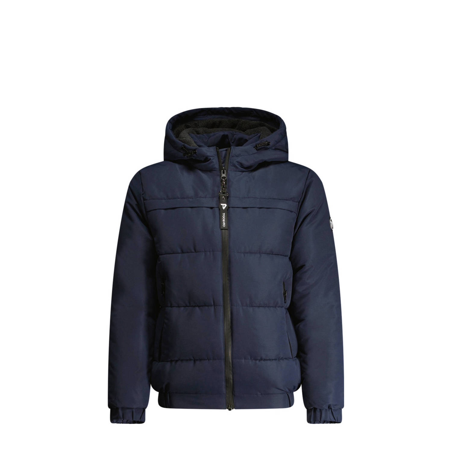 TYGO & vito gewatteerde winterjas Bart donkerblauw Jongens Polyester Capuchon 134 140