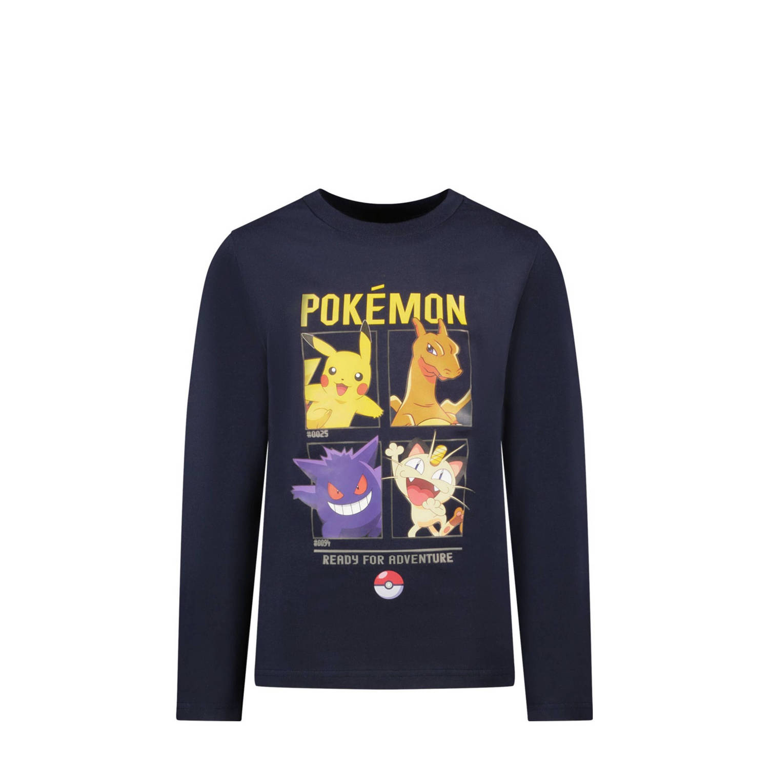 TYGO & vito Pokemon longsleeve Pokémon met printopdruk donkerblauw