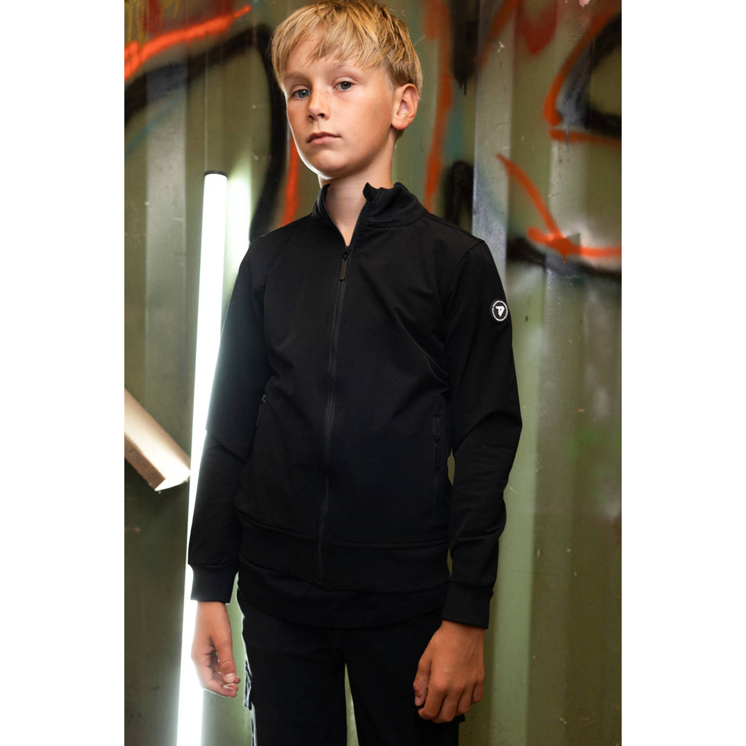 TYGO & vito sweatvest Duke zwart