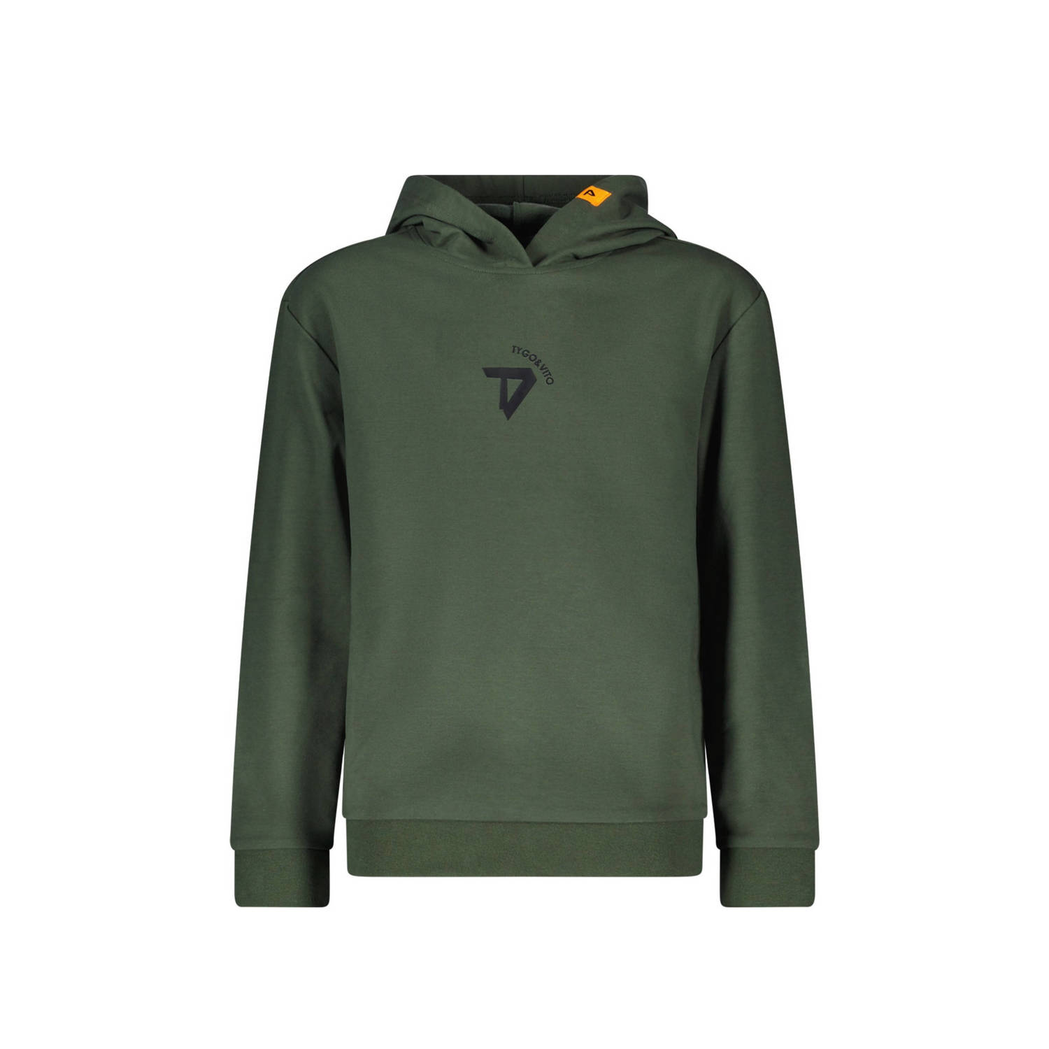 TYGO & vito NextGen hoodie Dax met printopdruk tijmgroen