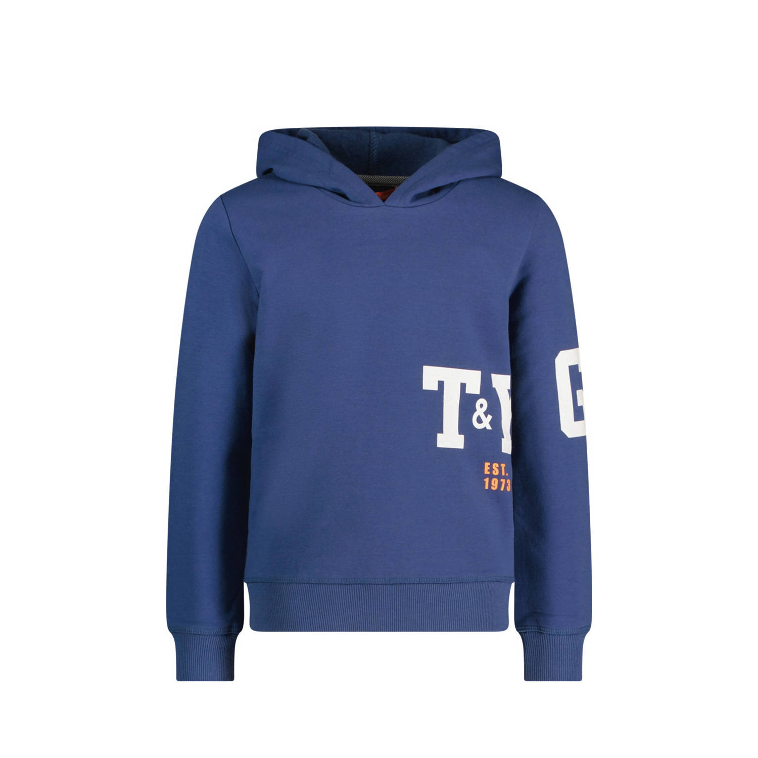 TYGO & vito hoodie Haven met logo jeansblauw