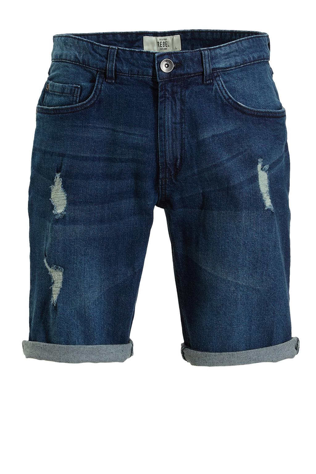 Redefined Rebel regular fit short RROslo blauw