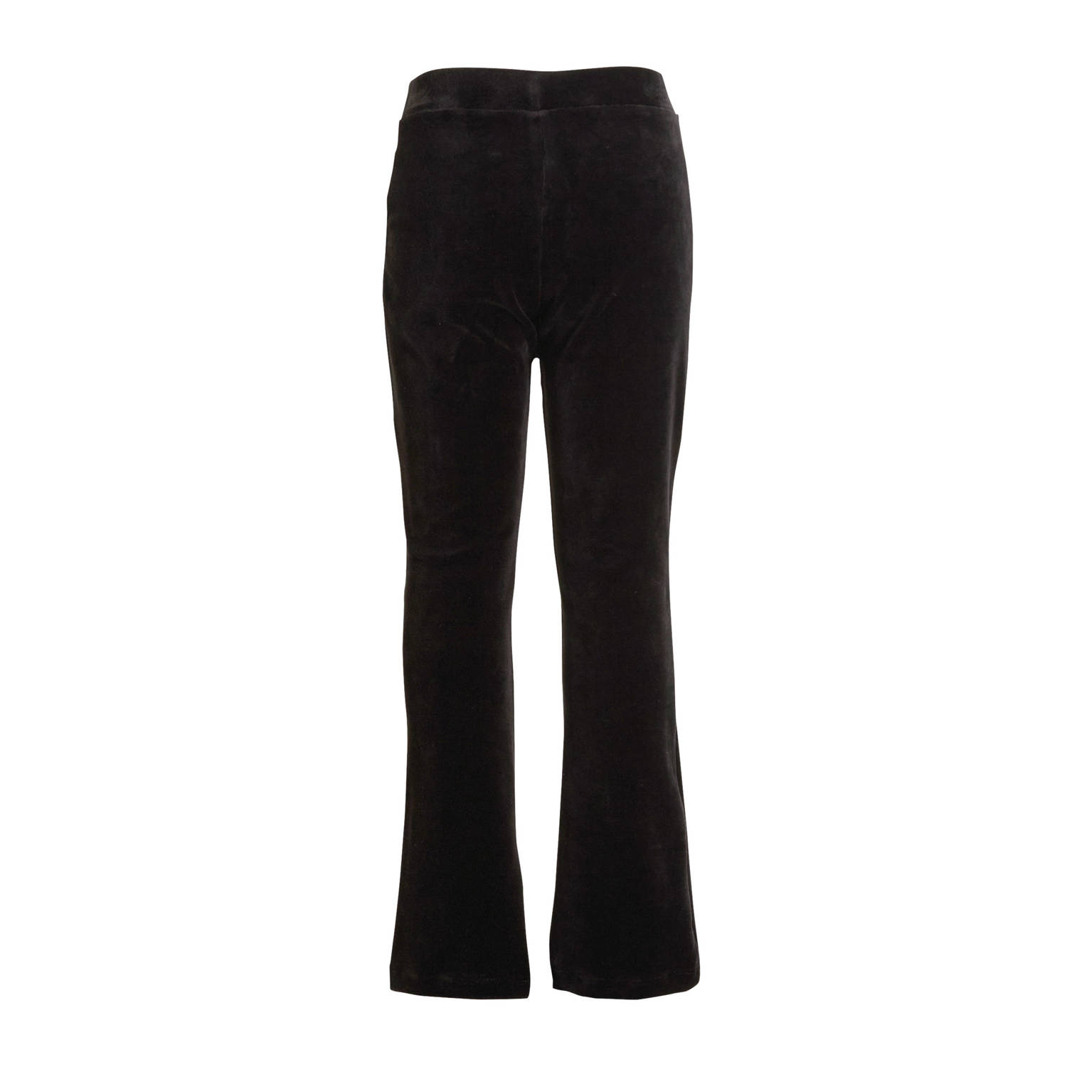 anytime velour flared legging zwart