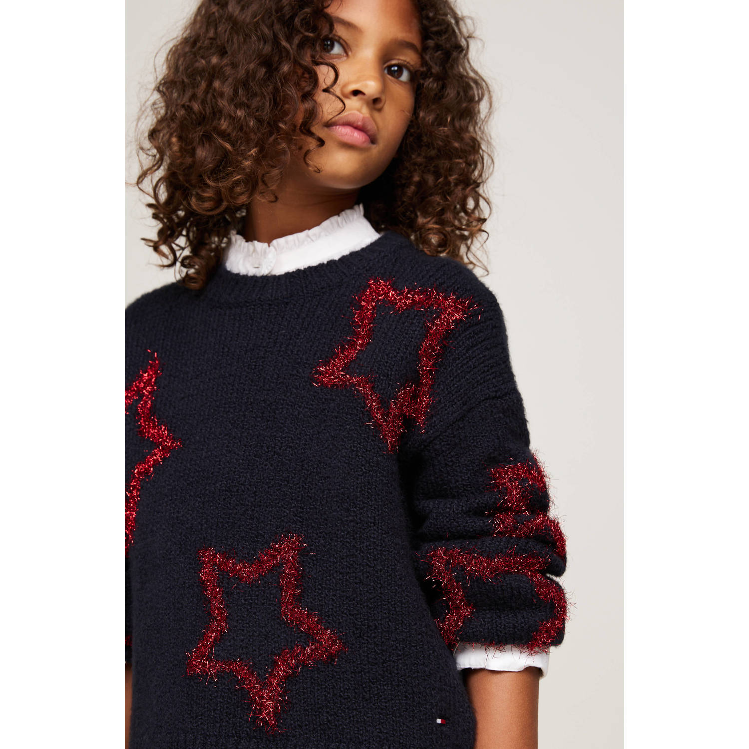 Tommy Hilfiger gebreide trui blauw