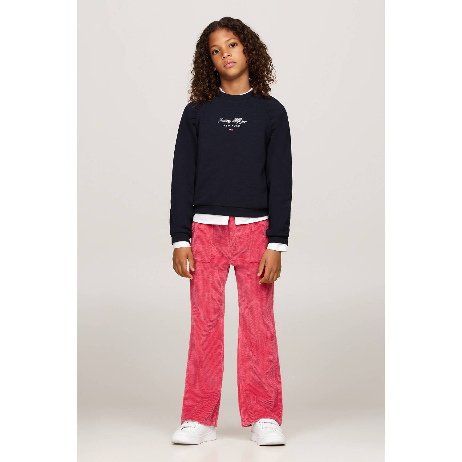 Tommy Hilfiger corduroy broek roze