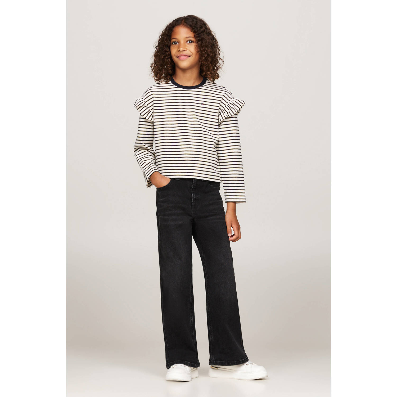 Tommy Hilfiger high waist flared jeans black denim