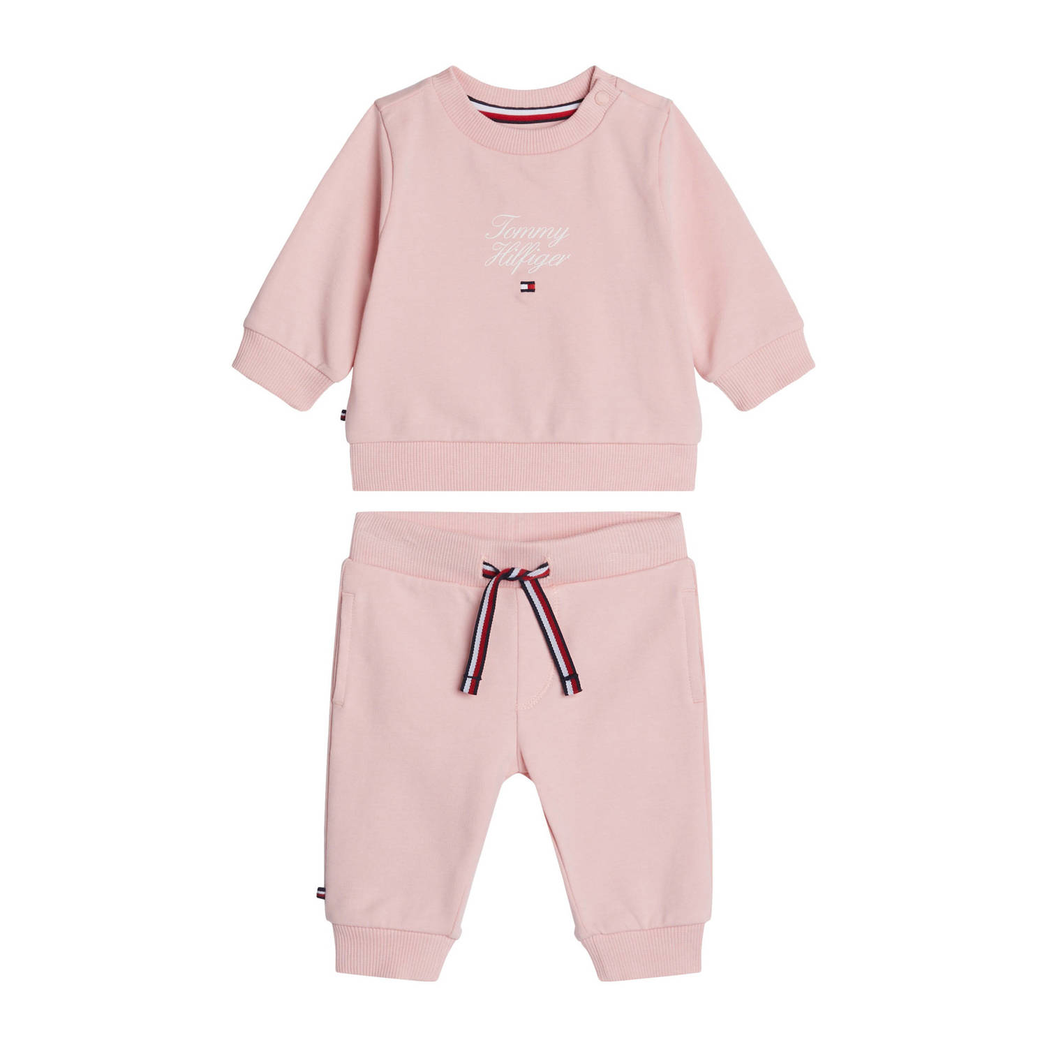 Tommy Hilfiger sweater + broek lichtroze