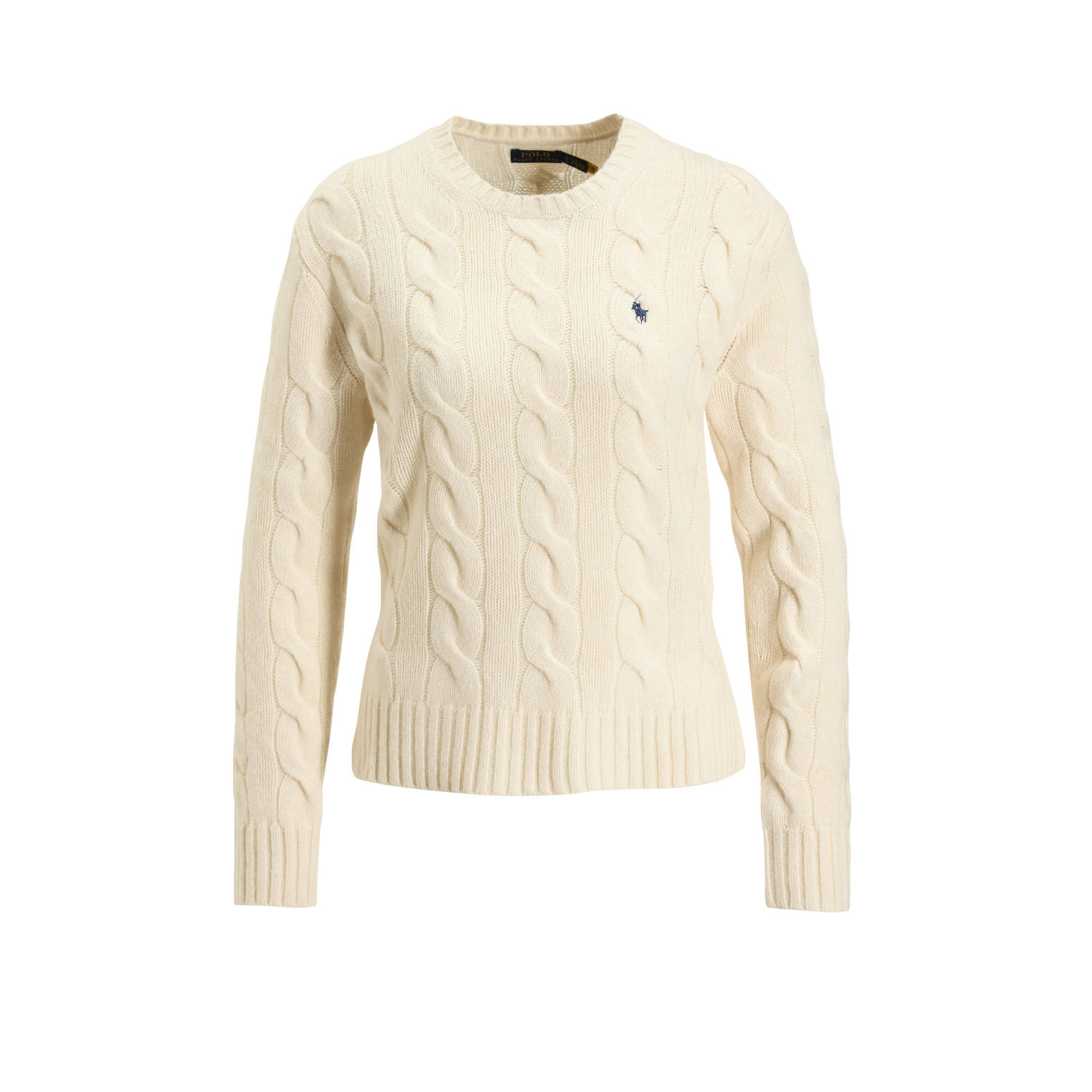 Polo Ralph Lauren Witte Sweater Klassieke Lange Mouw Pullover White Dames