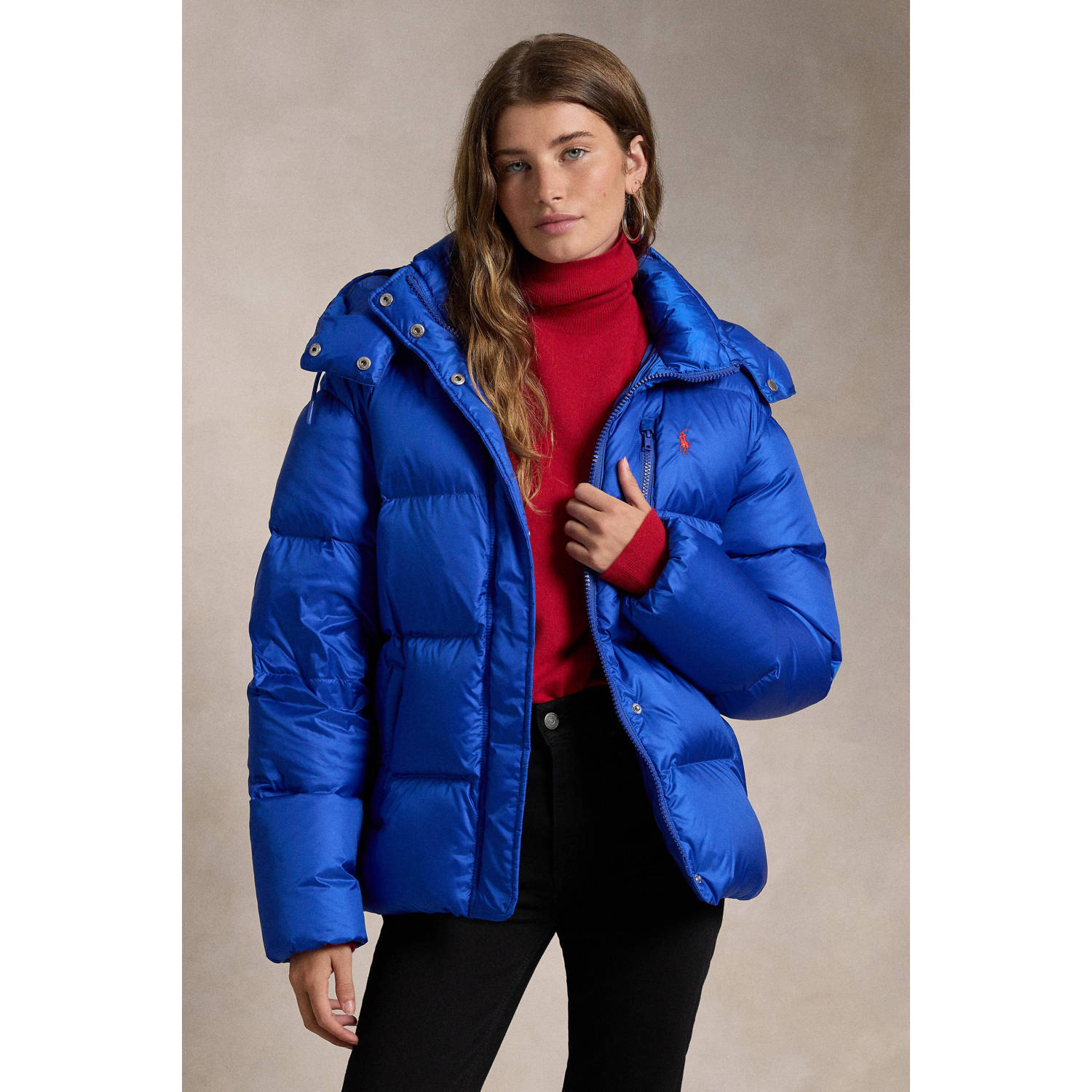 POLO Ralph Lauren gewatteerde winterjas blauw