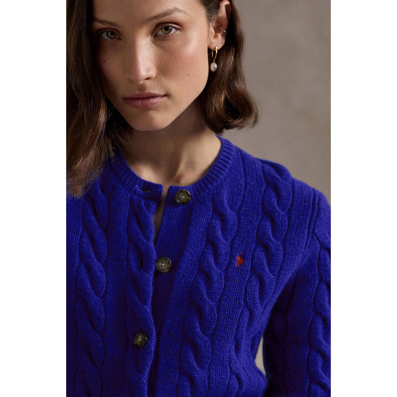 POLO Ralph Lauren gebreid wollen kabelvest