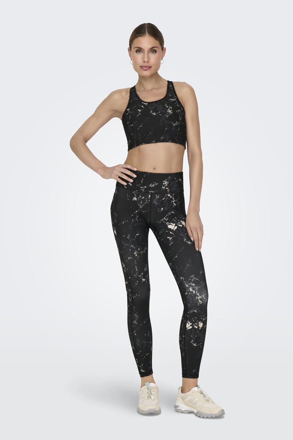 ONLY PLAY reversible sport-bh high support ONPSPACE-2 LIFE zwart/wit
