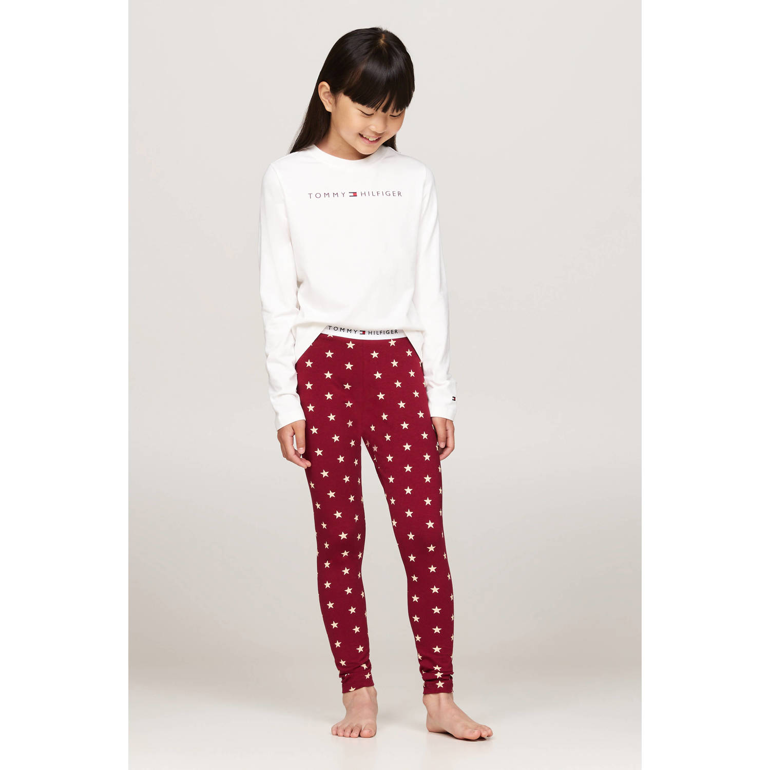 Tommy Hilfiger pyjamaset rood wit