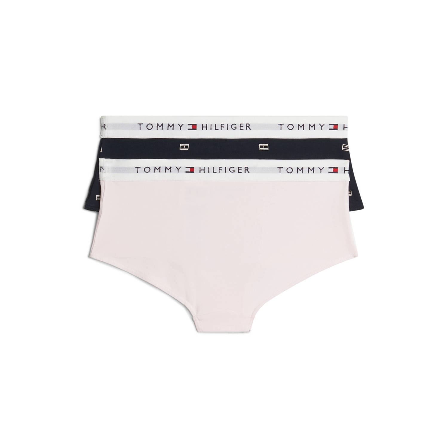 Tommy Hilfiger Hipster set van 2 donkerblauw lichtroze