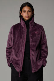 thumbnail: Donkerpaarse dames The North Face fleece jas Osito van polyester met lange mouwen, opstaande kraag en ritssluiting