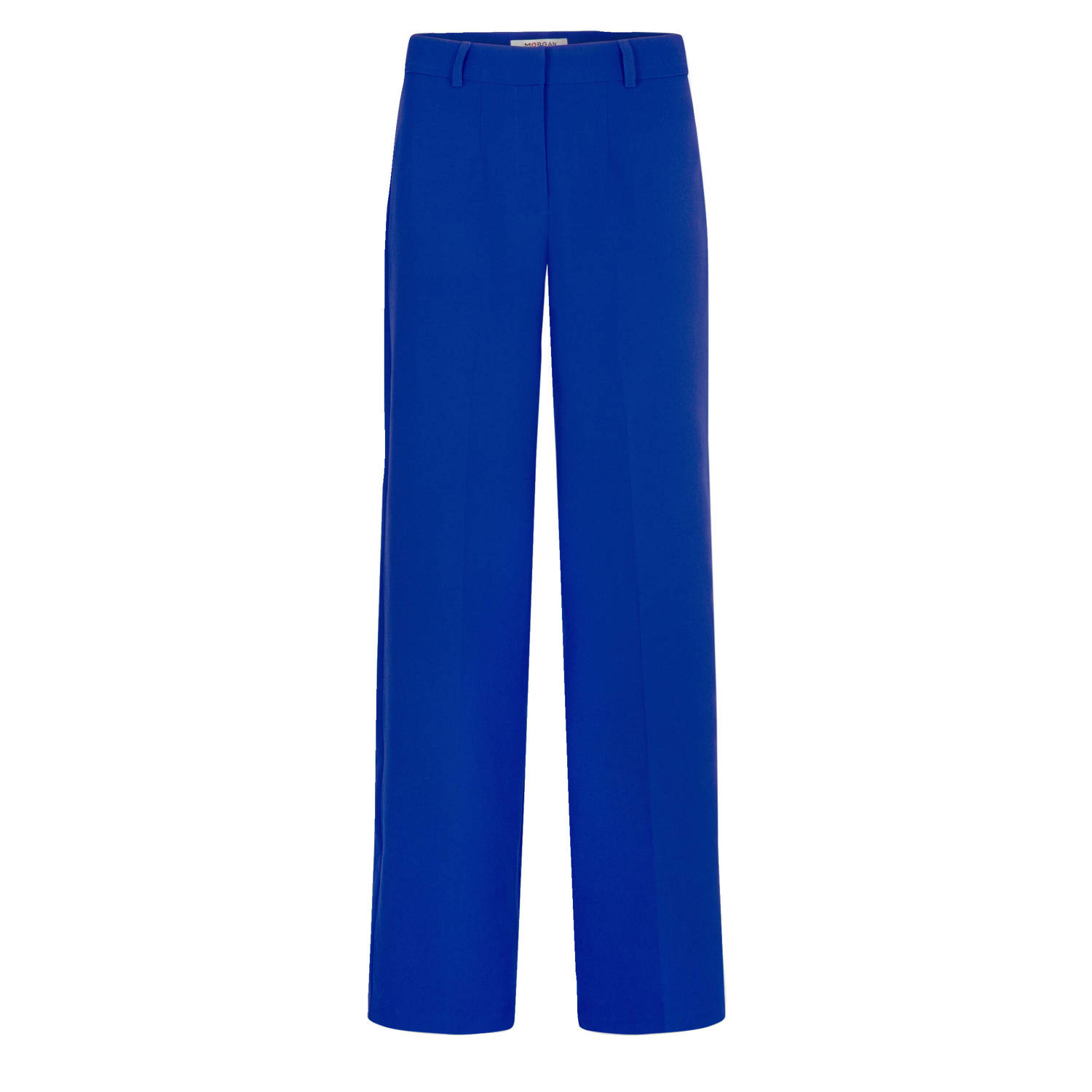 Morgan high waist straight fit pantalon blauw