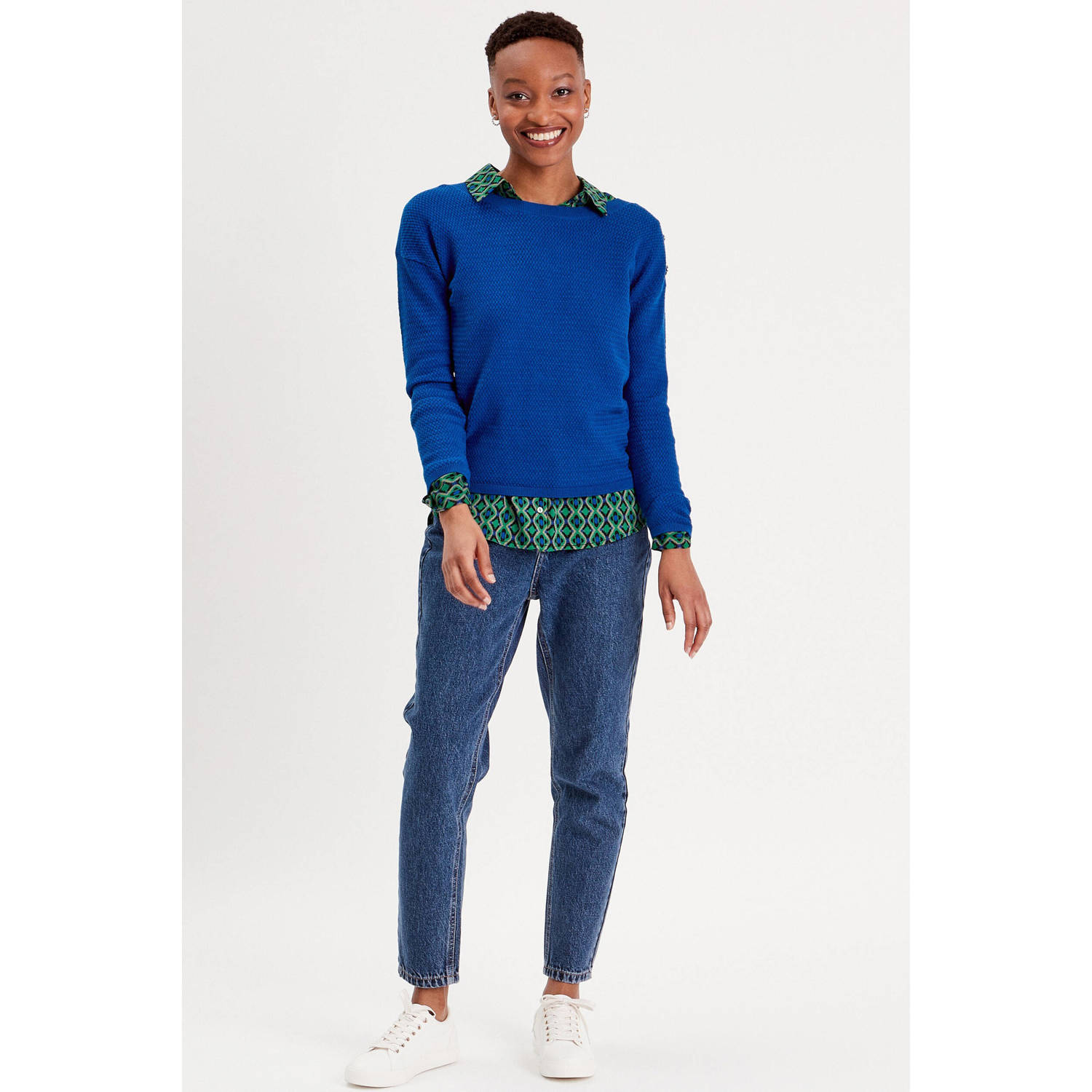 Cache trui blauw