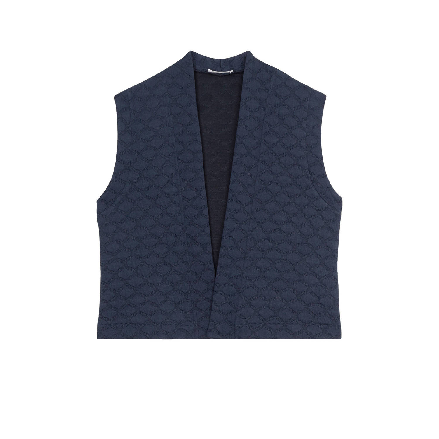 Cache gilet marine