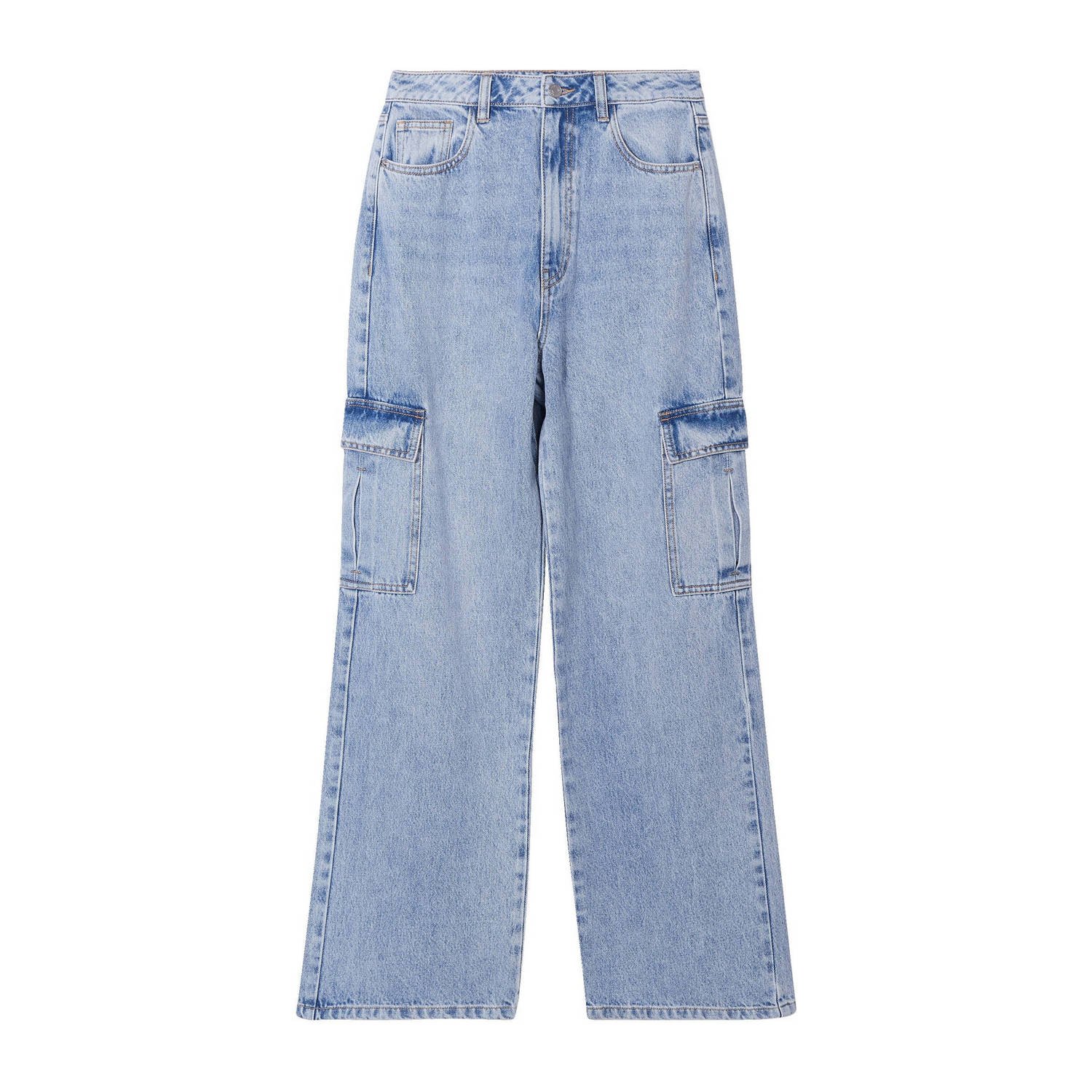 Cache cropped high waist cropped jeans light blue