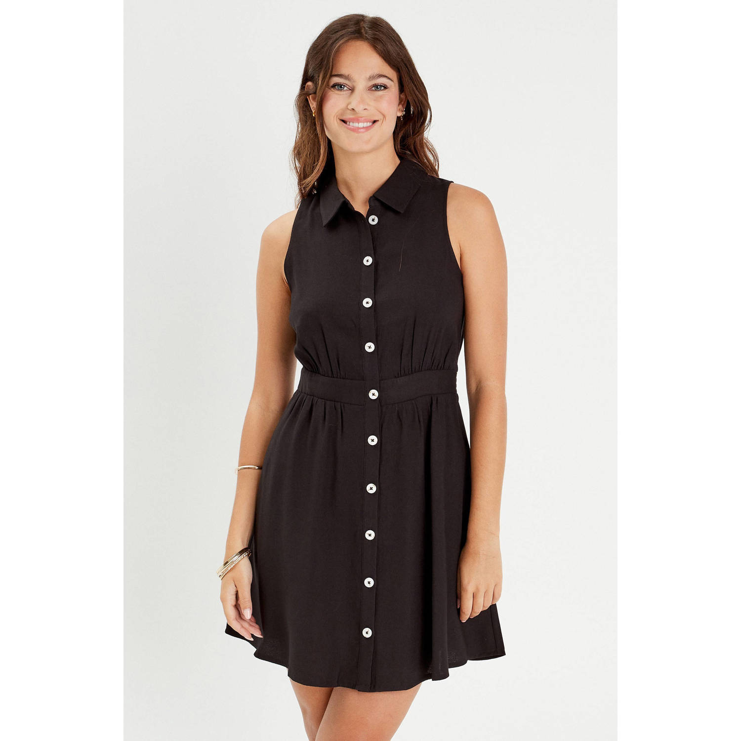 Cache blousejurk zwart