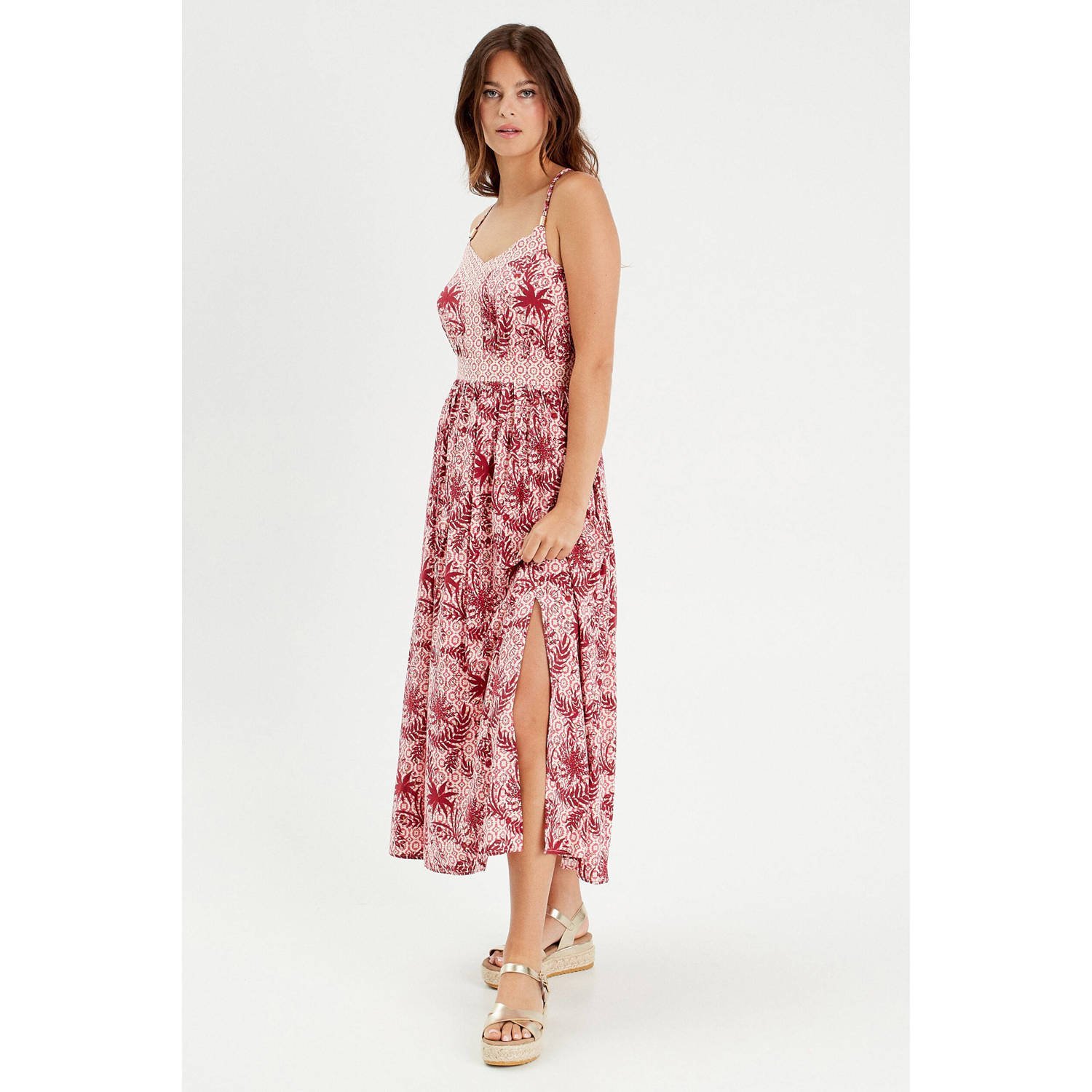 Cache midi jurk rood