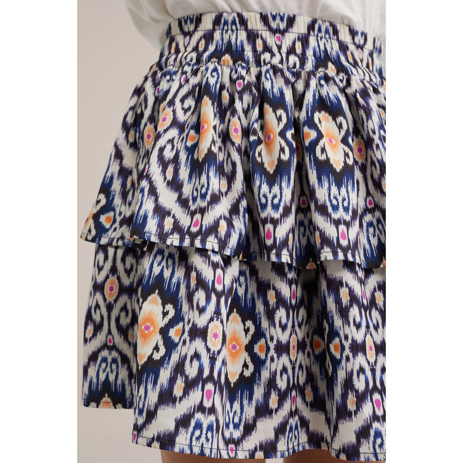 WE Fashion strokenrok blauw