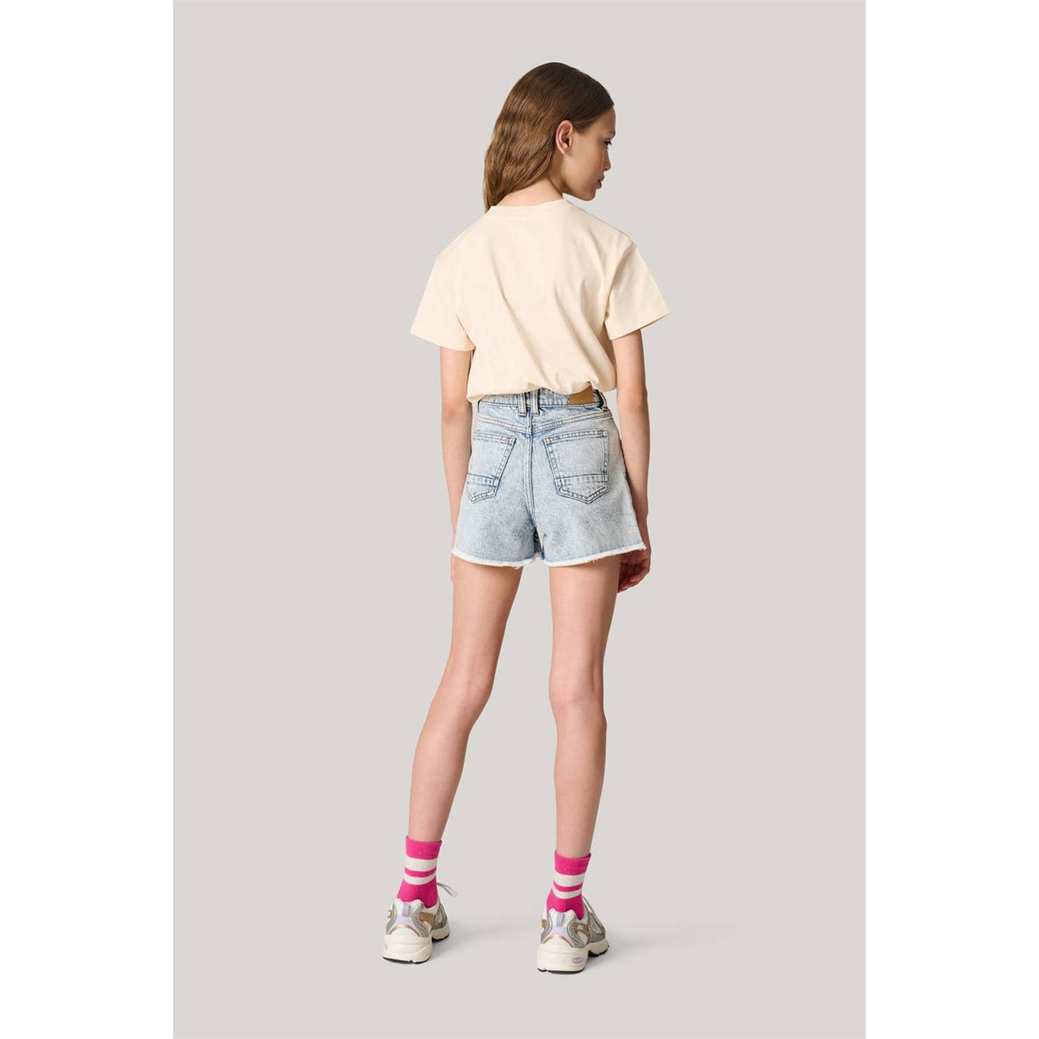 Shoeby T-shirt met printopdruk gebroken wit lila