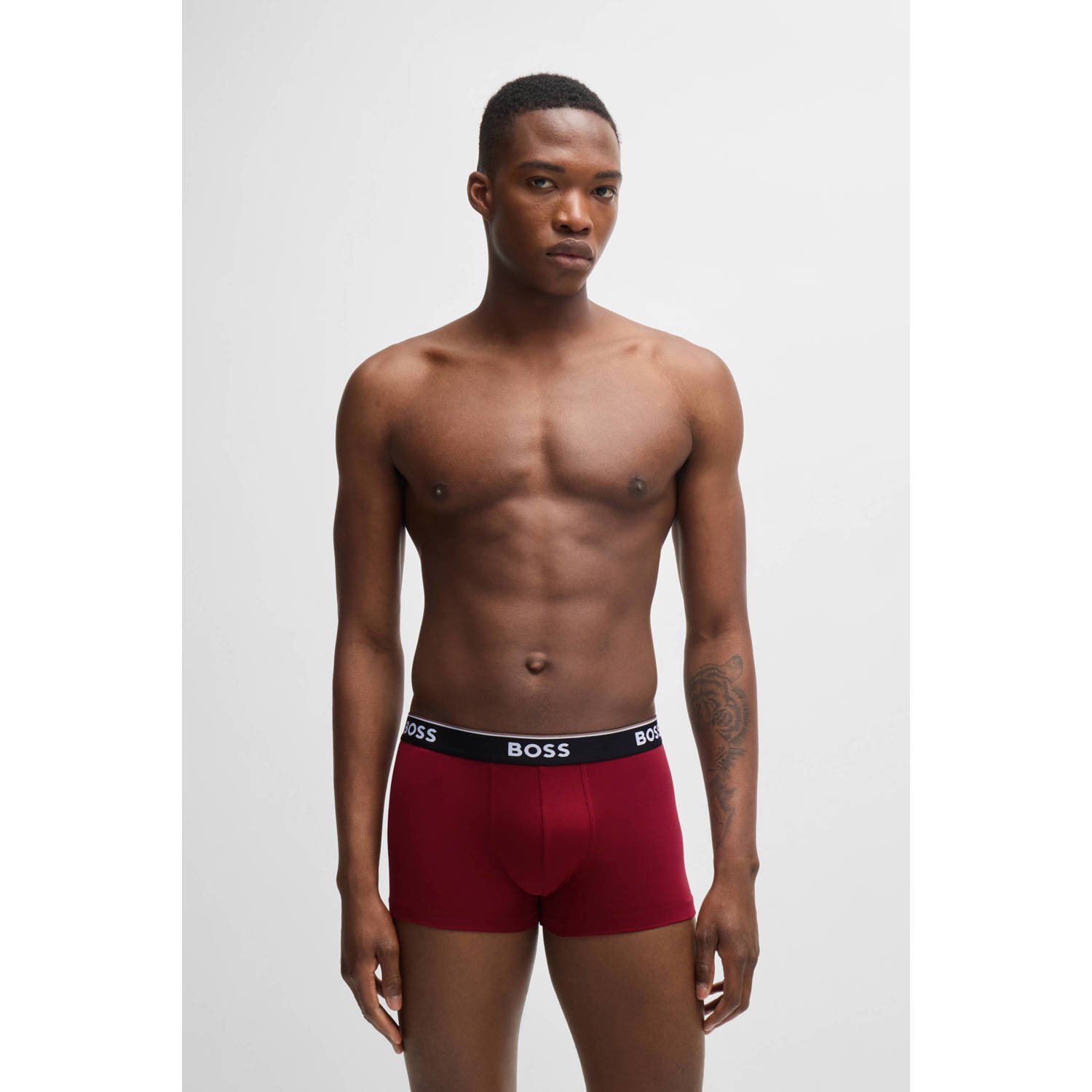 Boss Boxershort met label in band in een set van 3 stuks model 'Power'