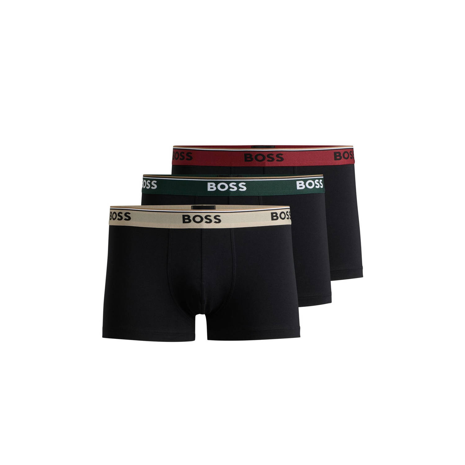 Boss Boxershort met label in band in een set van 3 stuks model 'Power'