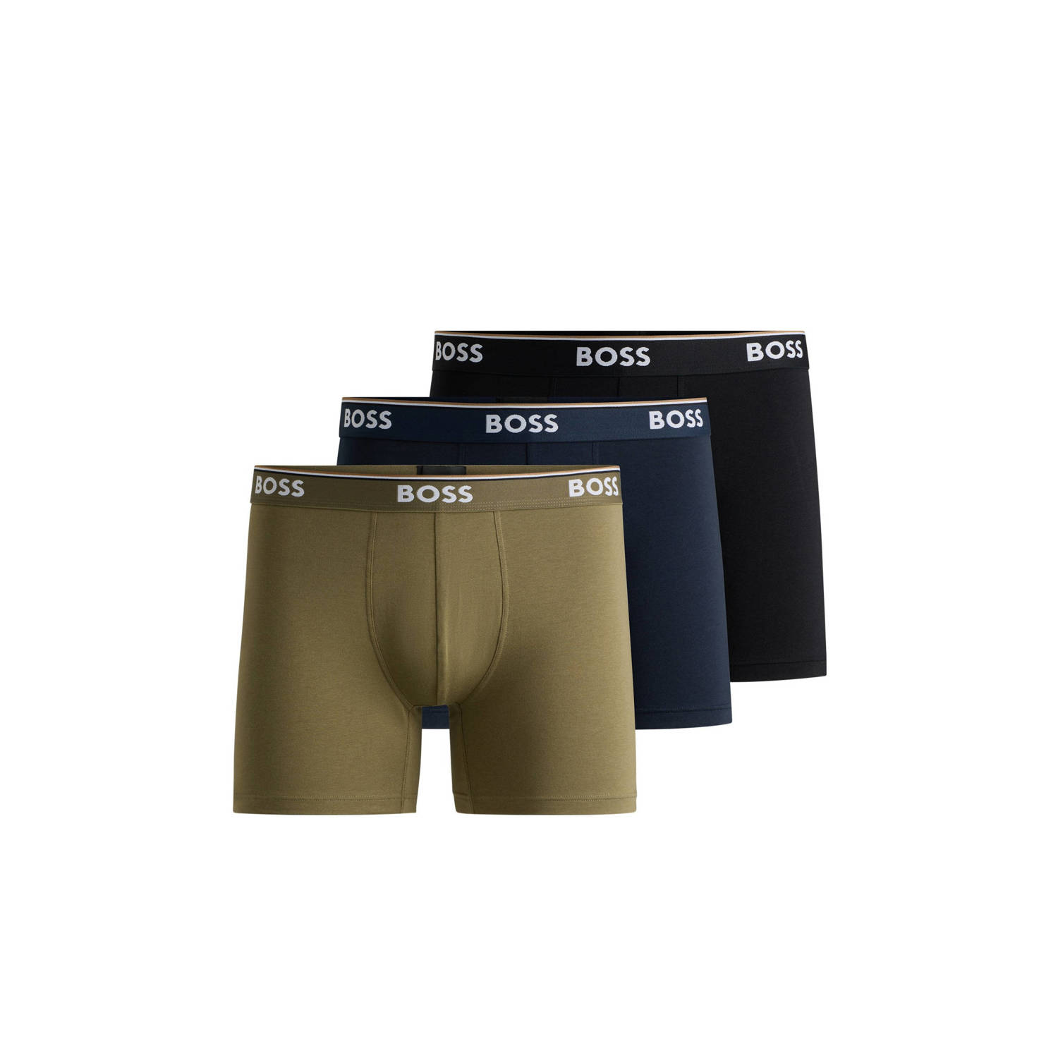 Boss Boxershort met elastische band met logo in een set van 3 stuks